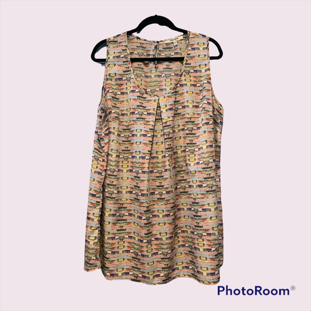 Multicolor Sleeveless Blouse
